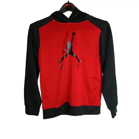 Jordan Other - Jordan Therma- Fit Red & Black Hooded Sweatshirt Boy's/ Kid's Size XL